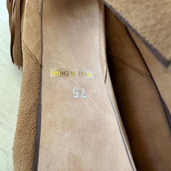 Jeffrey Campbell Platform Studded Suede Booties in Tan Size 7.5 - Picture 8 of 9